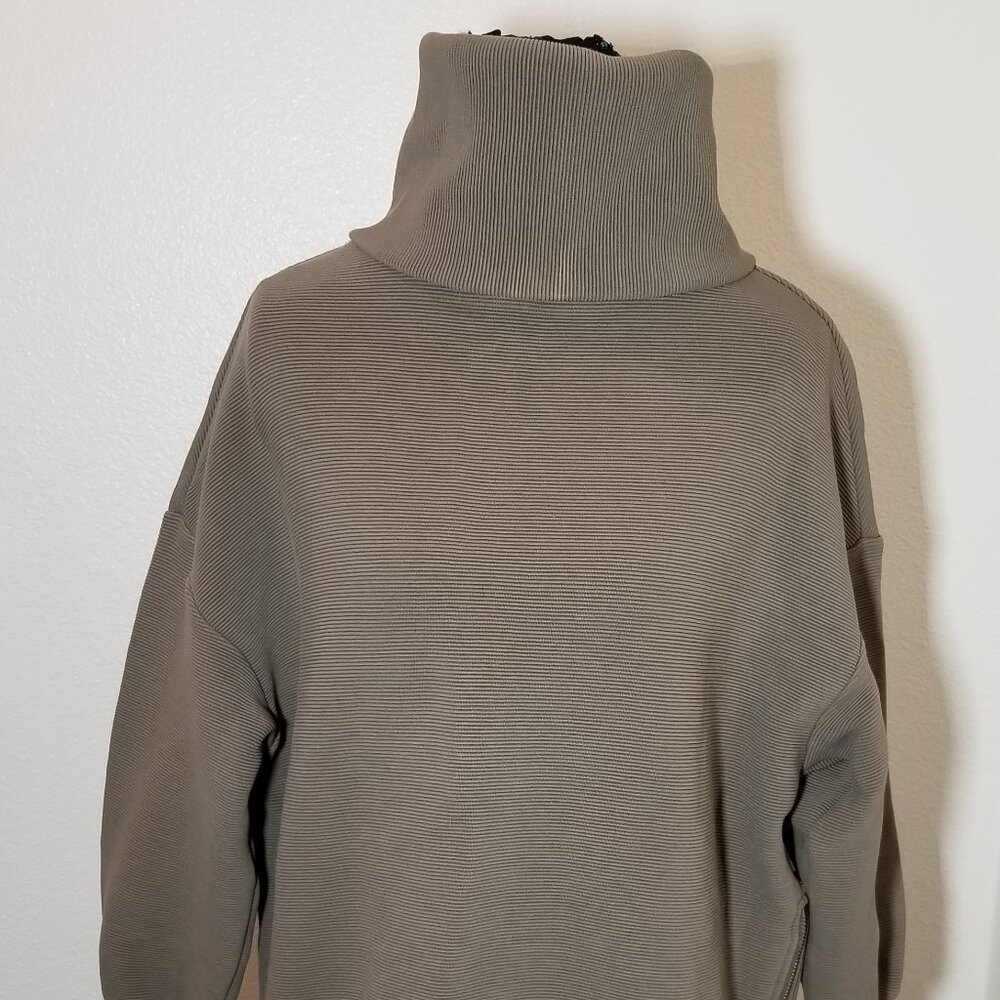 Varley Milton Womens XS Sweatshirt Mushroom Quiet Luxury Minimalist Loungewear